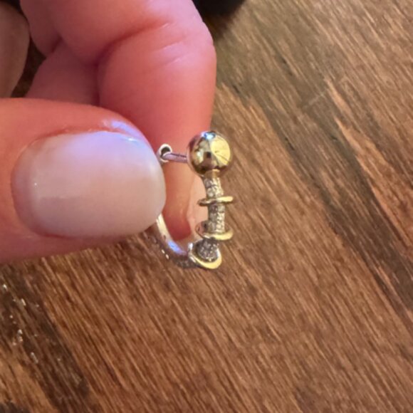 Rainbow K Punk Nano Earring White Gold - Picture 2 of 9